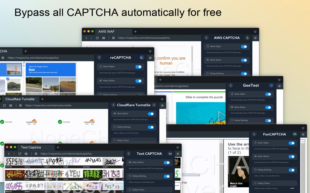 NopeCHA: CAPTCHA Solver chrome谷歌浏览器插件_扩展第5张截图