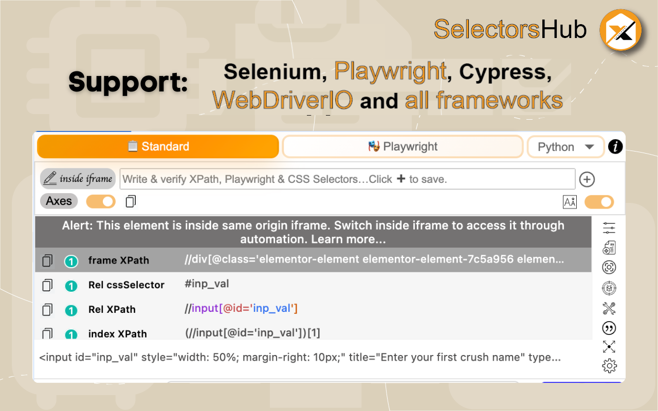SelectorsHub chrome谷歌浏览器插件_扩展第1张截图