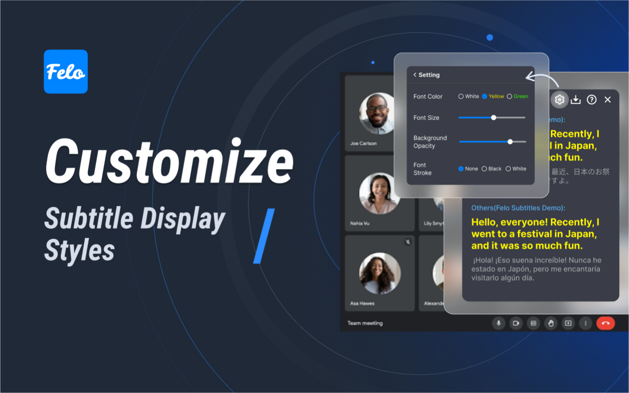 Felo字幕: ChatGPT跨语言翻译实时字幕 chrome谷歌浏览器插件_扩展第3张截图