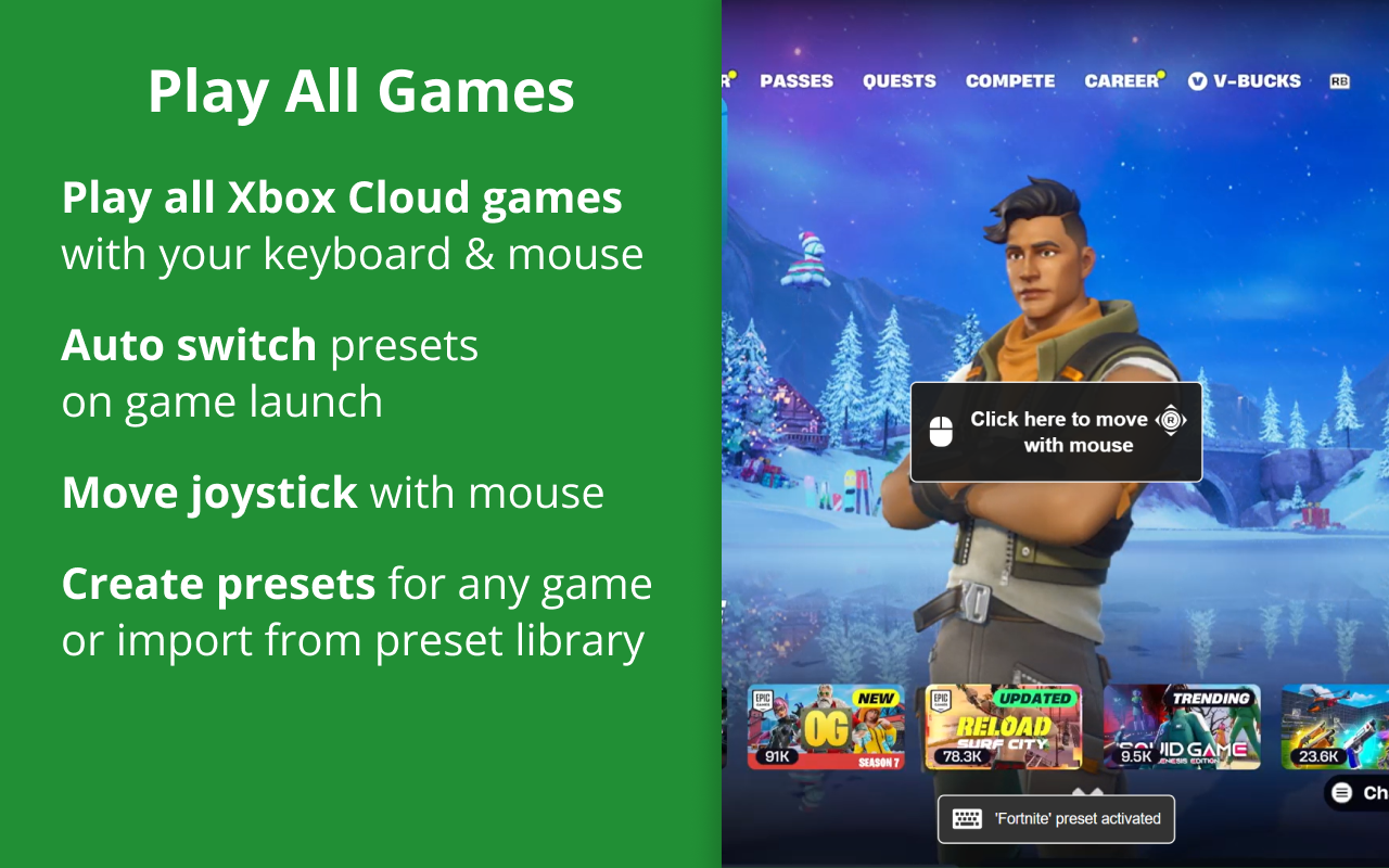 Keyboard & Mouse for Xbox Cloud Gaming (xCloud) chrome谷歌浏览器插件_扩展第4张截图