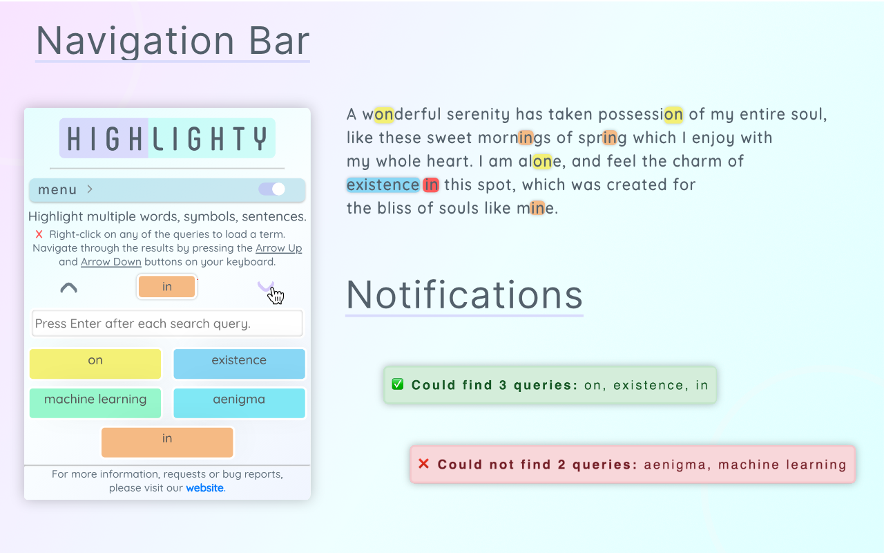 Highlighty: Search, Find, Multi Highlight chrome谷歌浏览器插件_扩展第2张截图