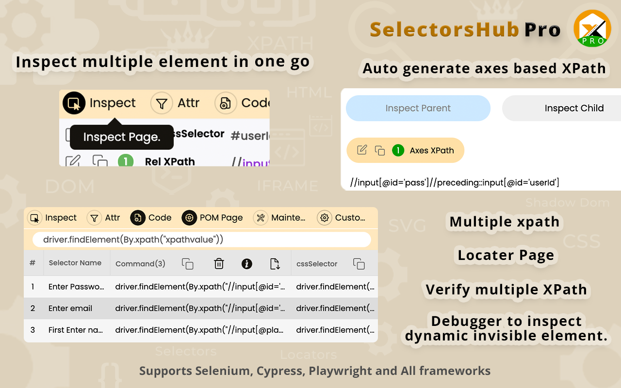SelectorsHub Pro chrome谷歌浏览器插件_扩展第4张截图