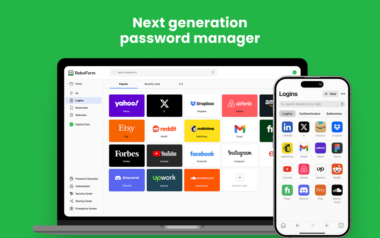 RoboForm密码管理器 chrome谷歌浏览器插件_扩展第4张截图