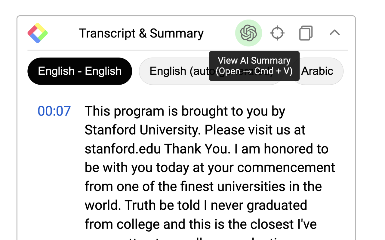 YouTube Summary & ChatGPT by Glasp chrome谷歌浏览器插件_扩展第1张截图