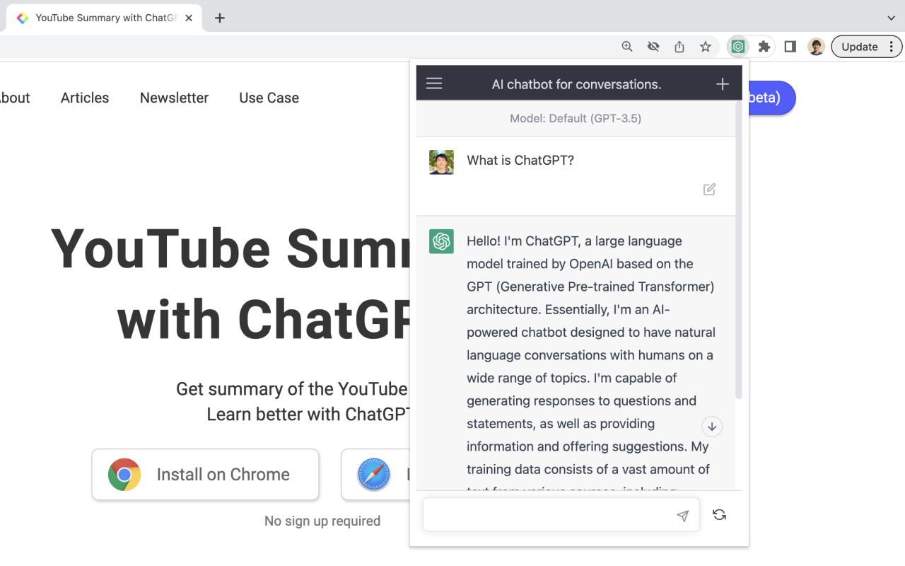 YouTube Summary & ChatGPT by Glasp chrome谷歌浏览器插件_扩展第2张截图