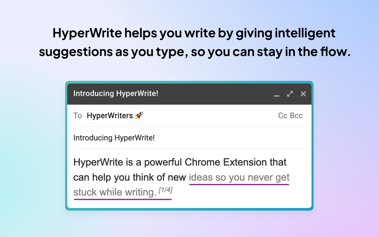HyperWrite - AI Writing Assistant chrome谷歌浏览器插件_扩展第2张截图