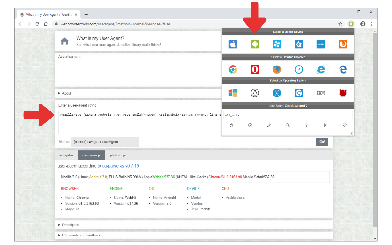 User-Agent Switcher chrome谷歌浏览器插件_扩展第2张截图