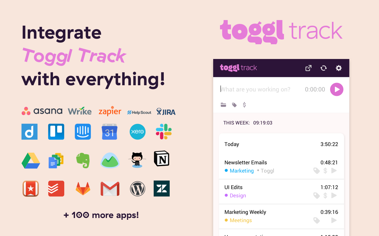 Toggl Track: Productivity & Time Tracker chrome谷歌浏览器插件_扩展第3张截图