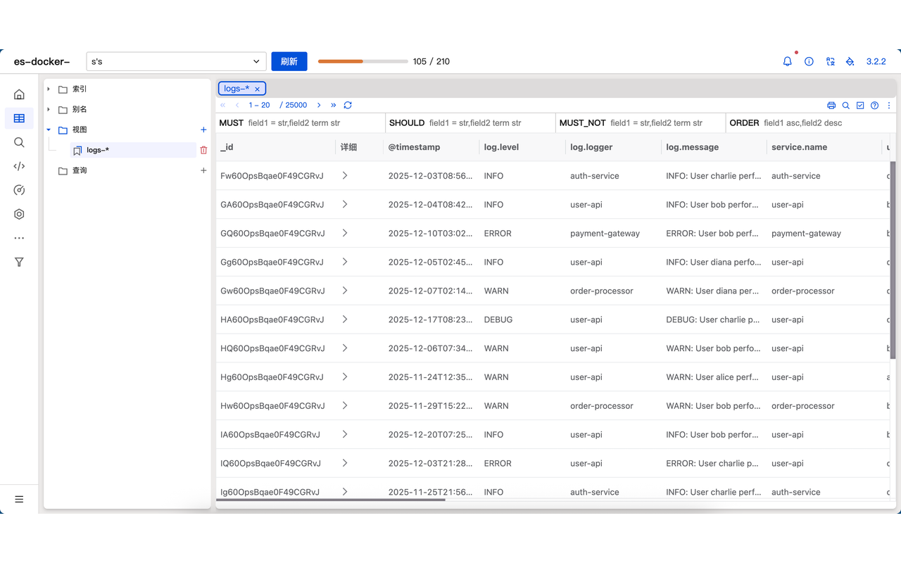 ES Client – Elasticsearch 开发者工具 chrome谷歌浏览器插件_扩展第3张截图