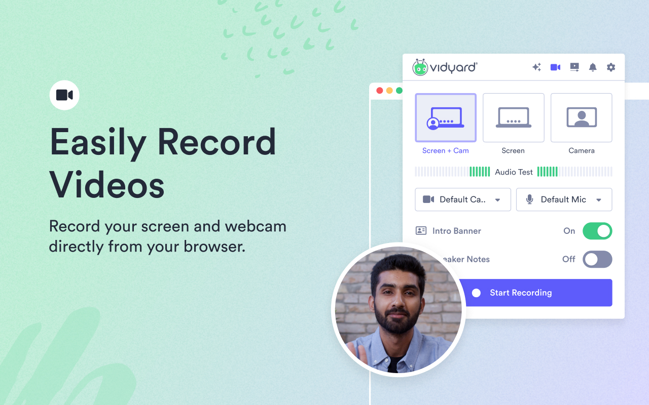 Vidyard - Screen Recorder & Screen Capture chrome谷歌浏览器插件_扩展第4张截图