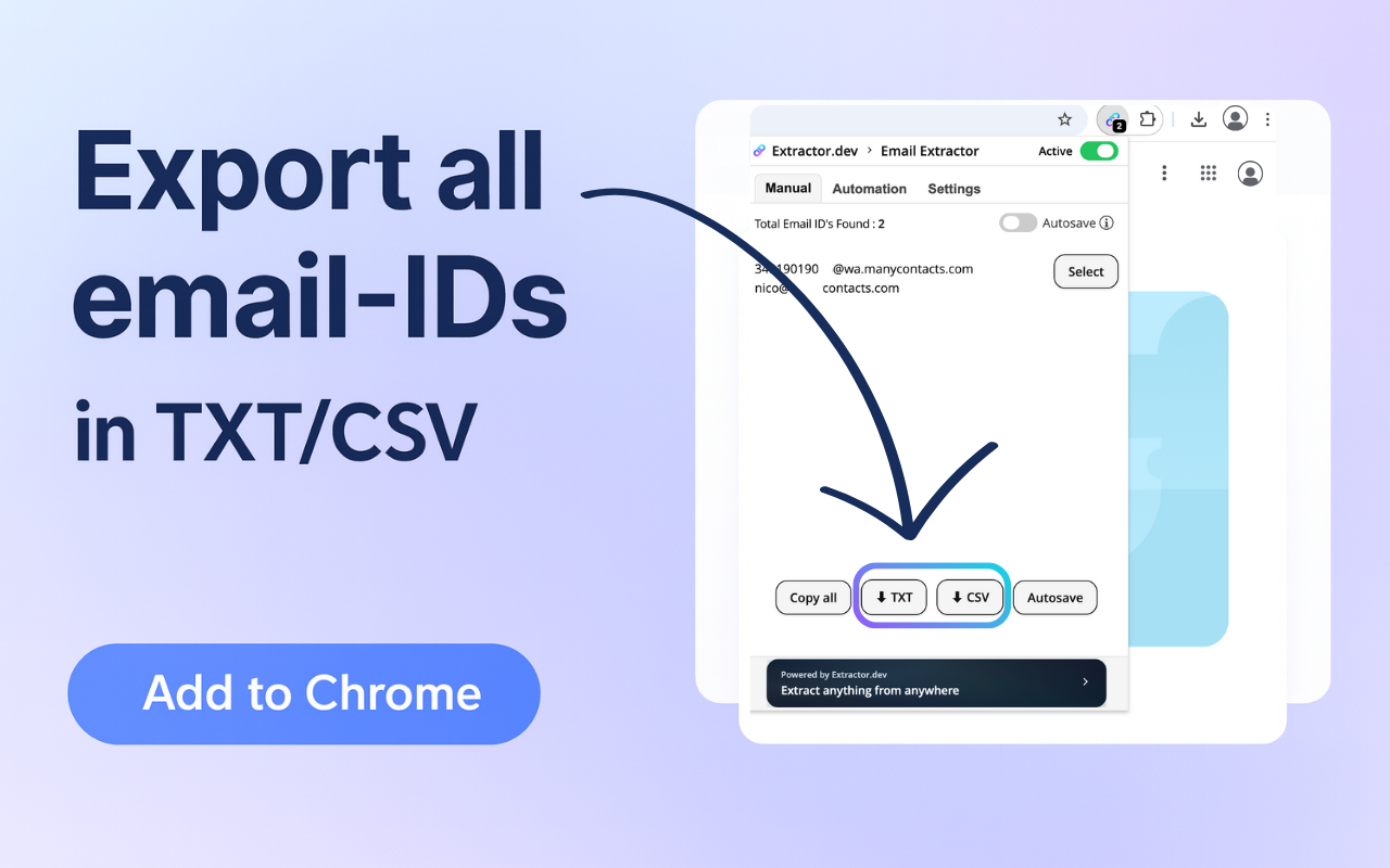 Email Extractor chrome谷歌浏览器插件_扩展第4张截图