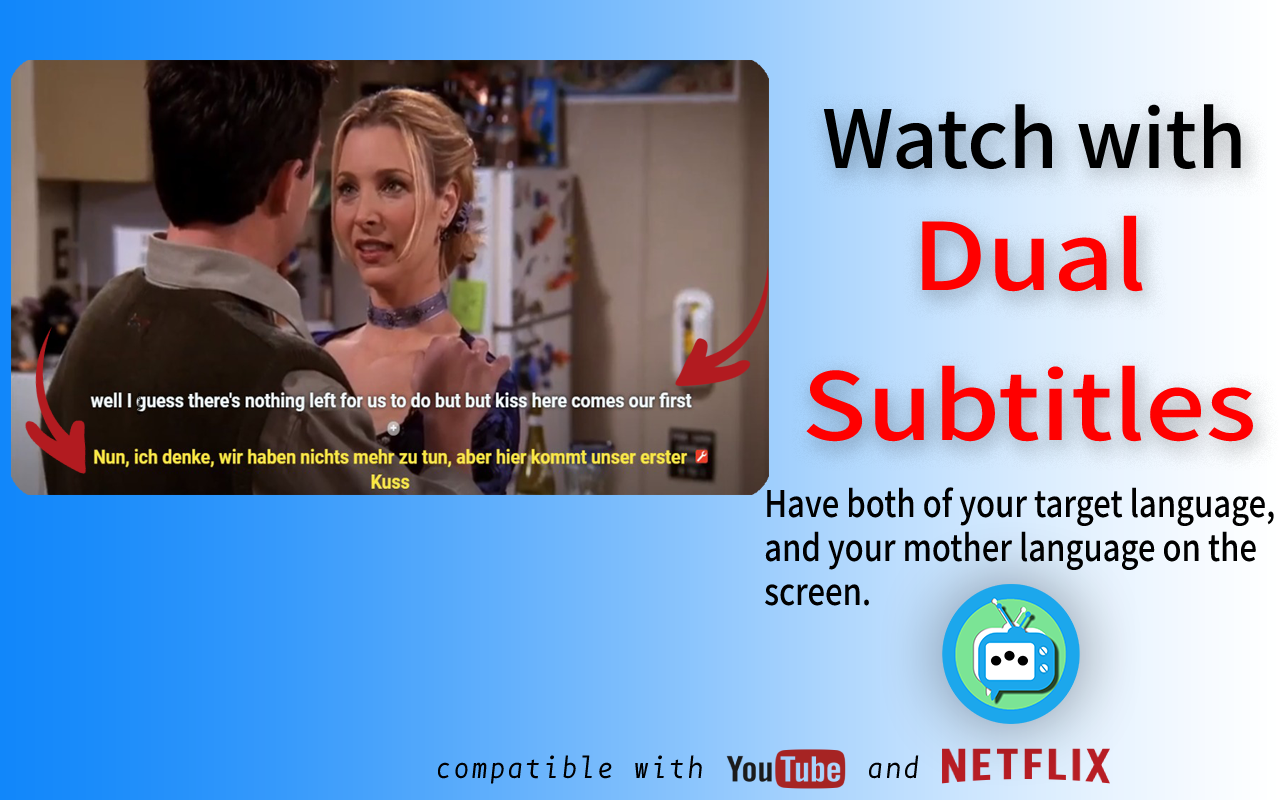 Netflix和YouTube-AFL语言学习 chrome谷歌浏览器插件_扩展第3张截图