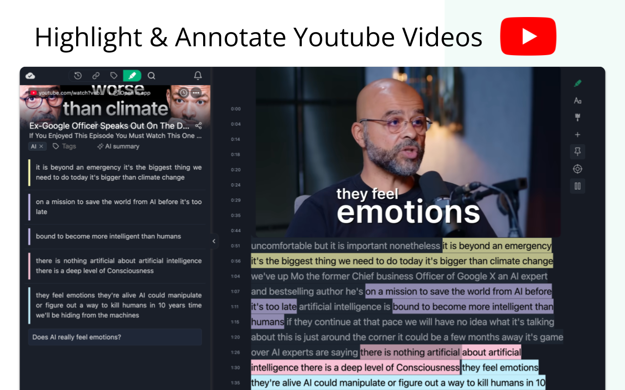 Web Highlights: PDF & Web Highlighter + Notes & AI Summary chrome谷歌浏览器插件_扩展第1张截图