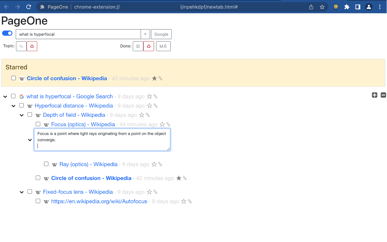 PageOne chrome谷歌浏览器插件_扩展第2张截图