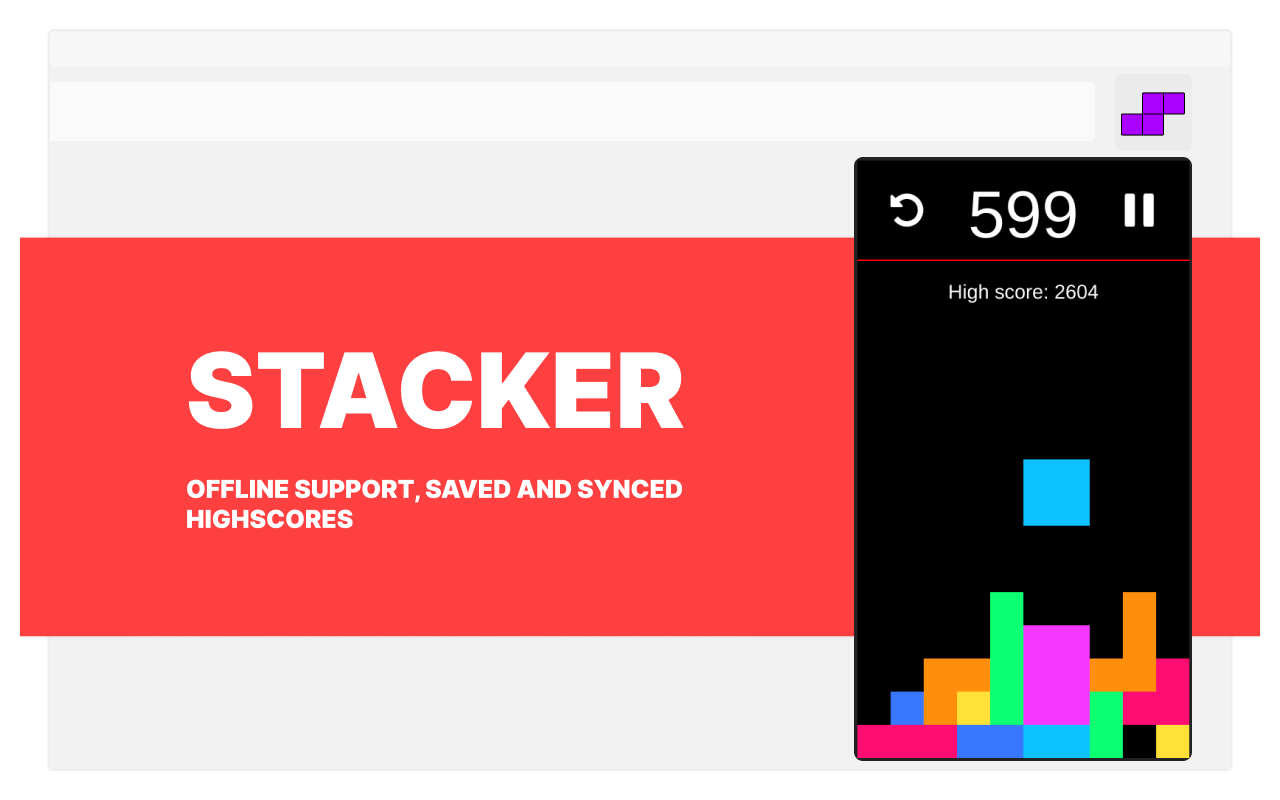 Stacker - Falling blocks! chrome谷歌浏览器插件_扩展第1张截图