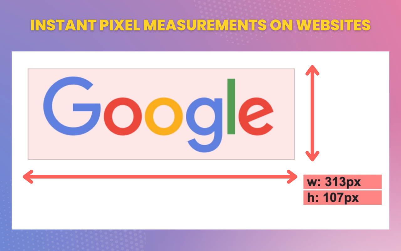 Pixel measurement — 在线标尺像素 chrome谷歌浏览器插件_扩展第1张截图