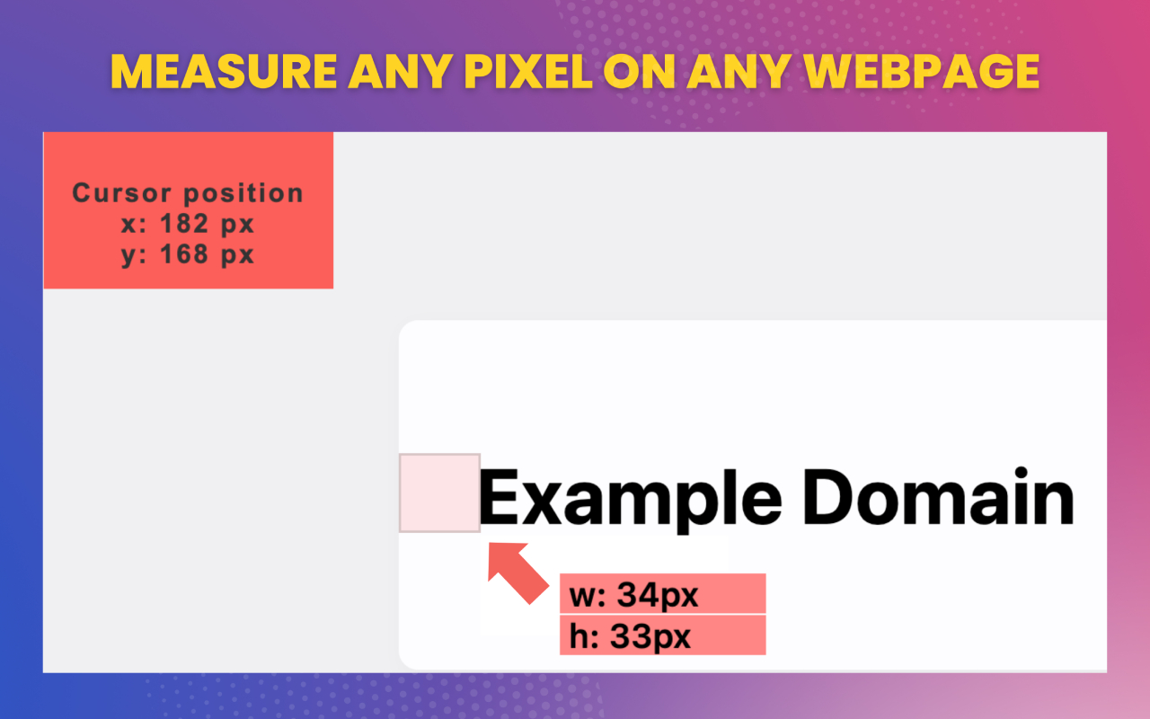 Pixel measurement — 在线标尺像素 chrome谷歌浏览器插件_扩展第2张截图