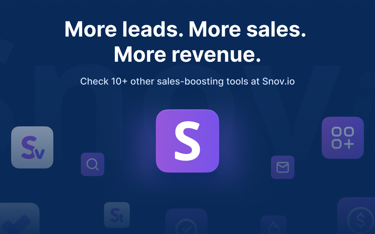 Snov.io 邮箱地址查找工具 chrome谷歌浏览器插件_扩展第3张截图