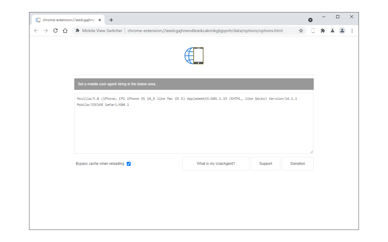Mobile View Switcher chrome谷歌浏览器插件_扩展第2张截图
