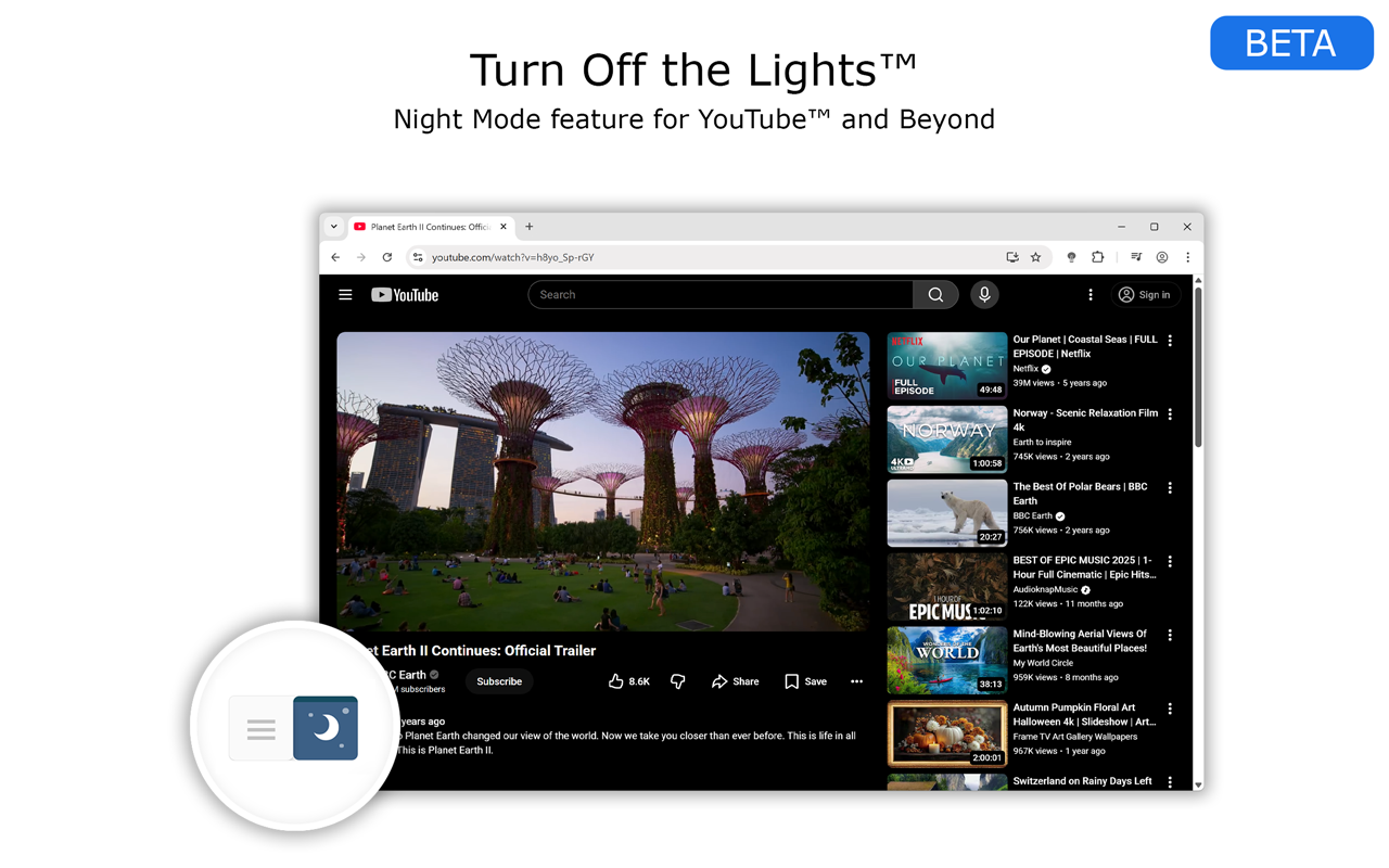 关灯看视频 chrome谷歌浏览器插件_扩展第4张截图