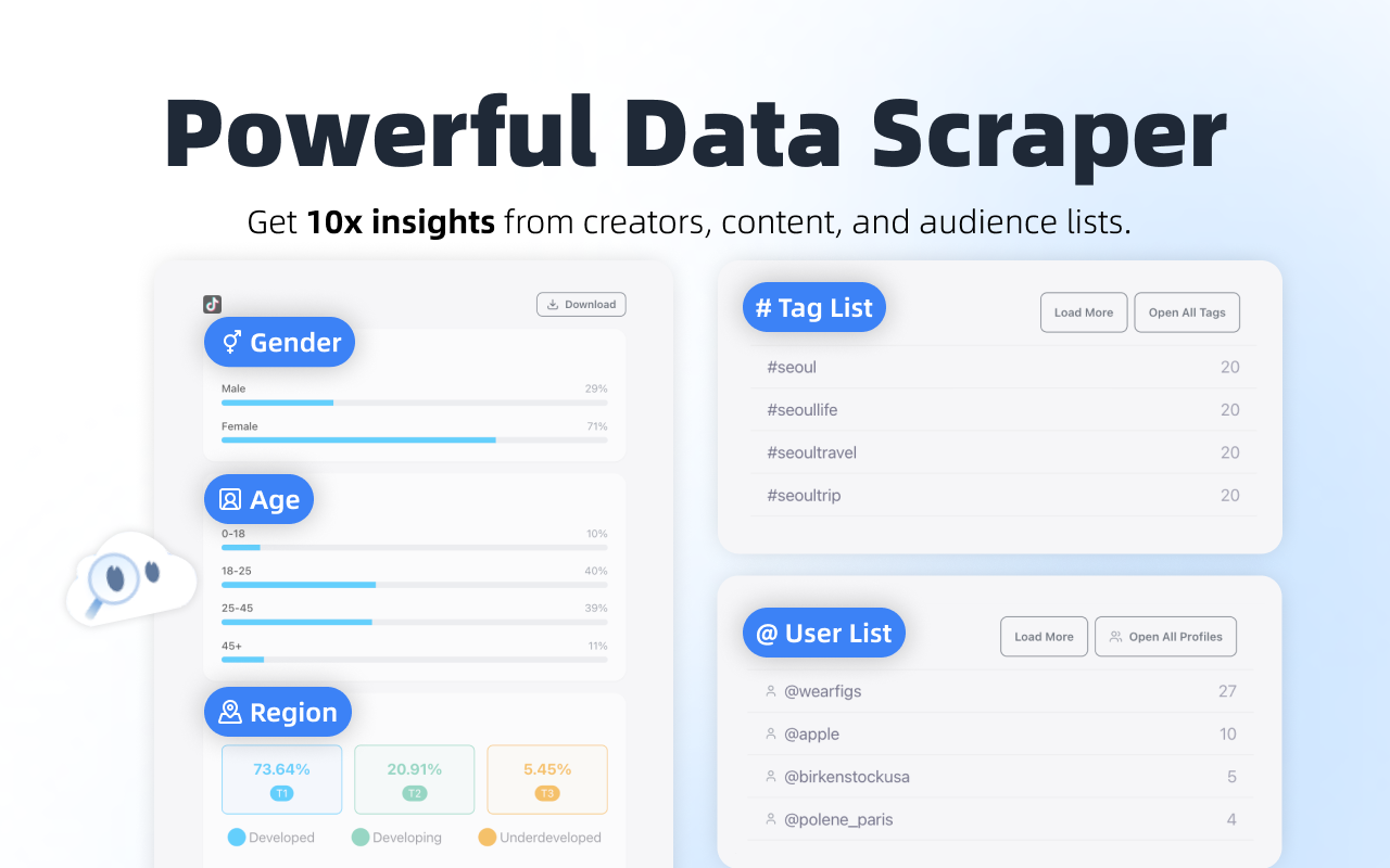 EasyKOL：查找 YouTube、TikTok 和 Instagram 上的相似博主 chrome谷歌浏览器插件_扩展第4张截图