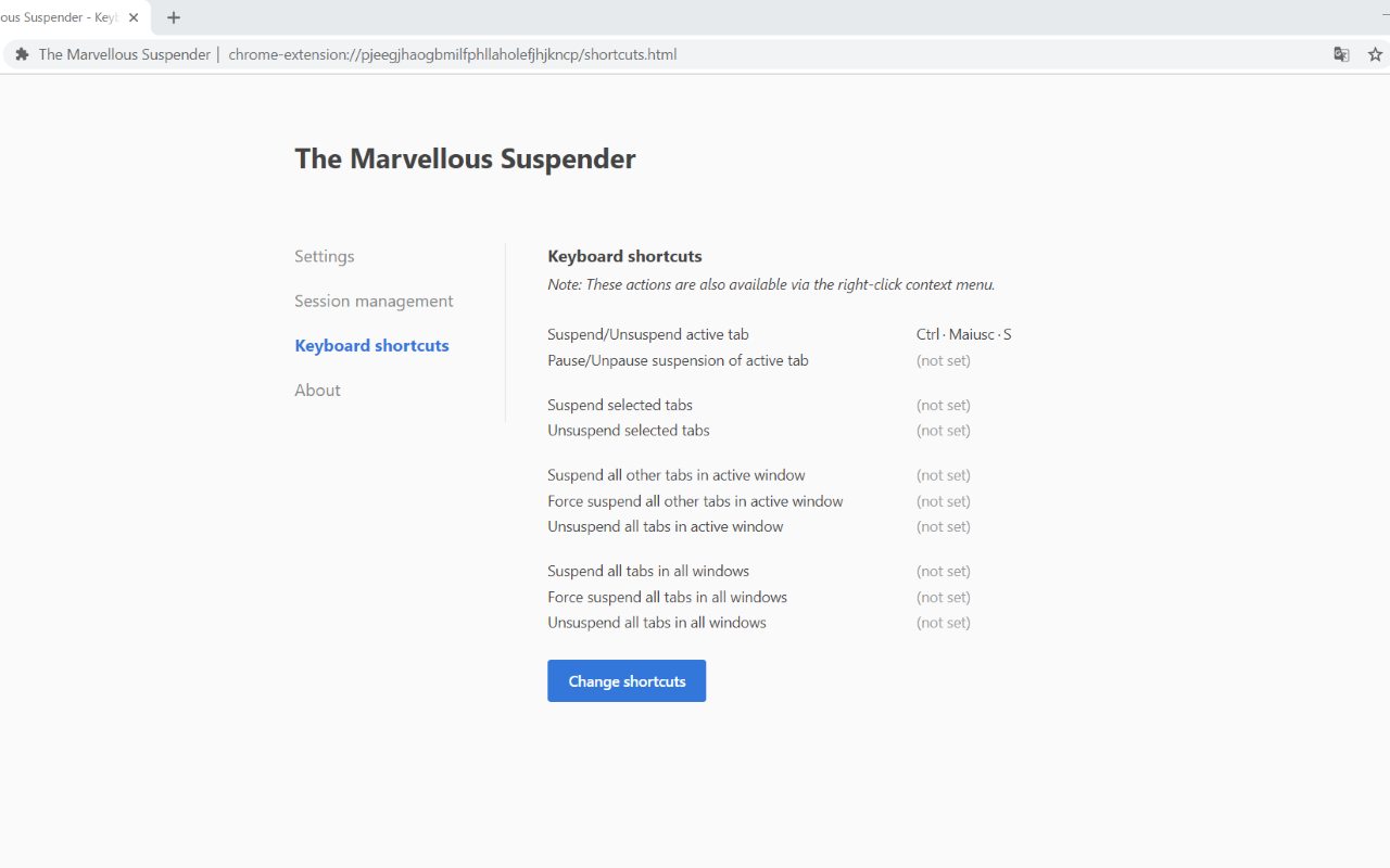 The Marvellous Suspender chrome谷歌浏览器插件_扩展第1张截图