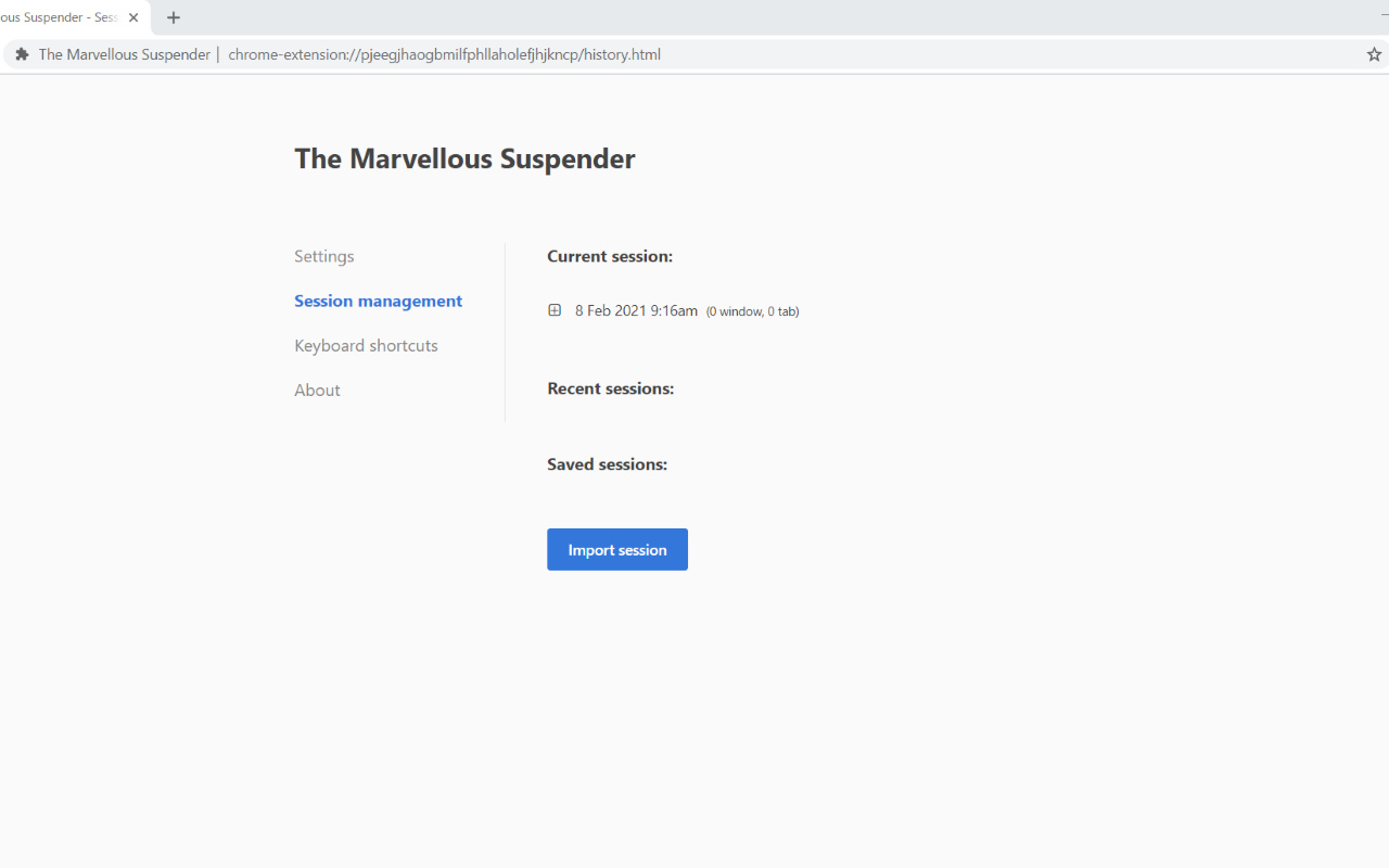 The Marvellous Suspender chrome谷歌浏览器插件_扩展第3张截图