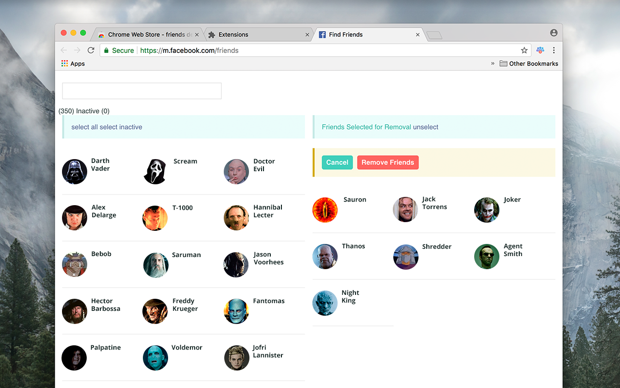 Mass Friends Deleter - 删除所有朋友 chrome谷歌浏览器插件_扩展第1张截图