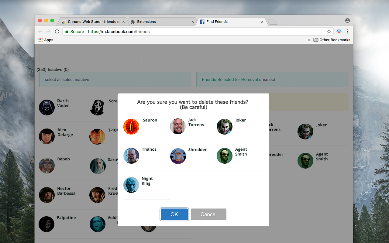 Mass Friends Deleter - 删除所有朋友 chrome谷歌浏览器插件_扩展第2张截图