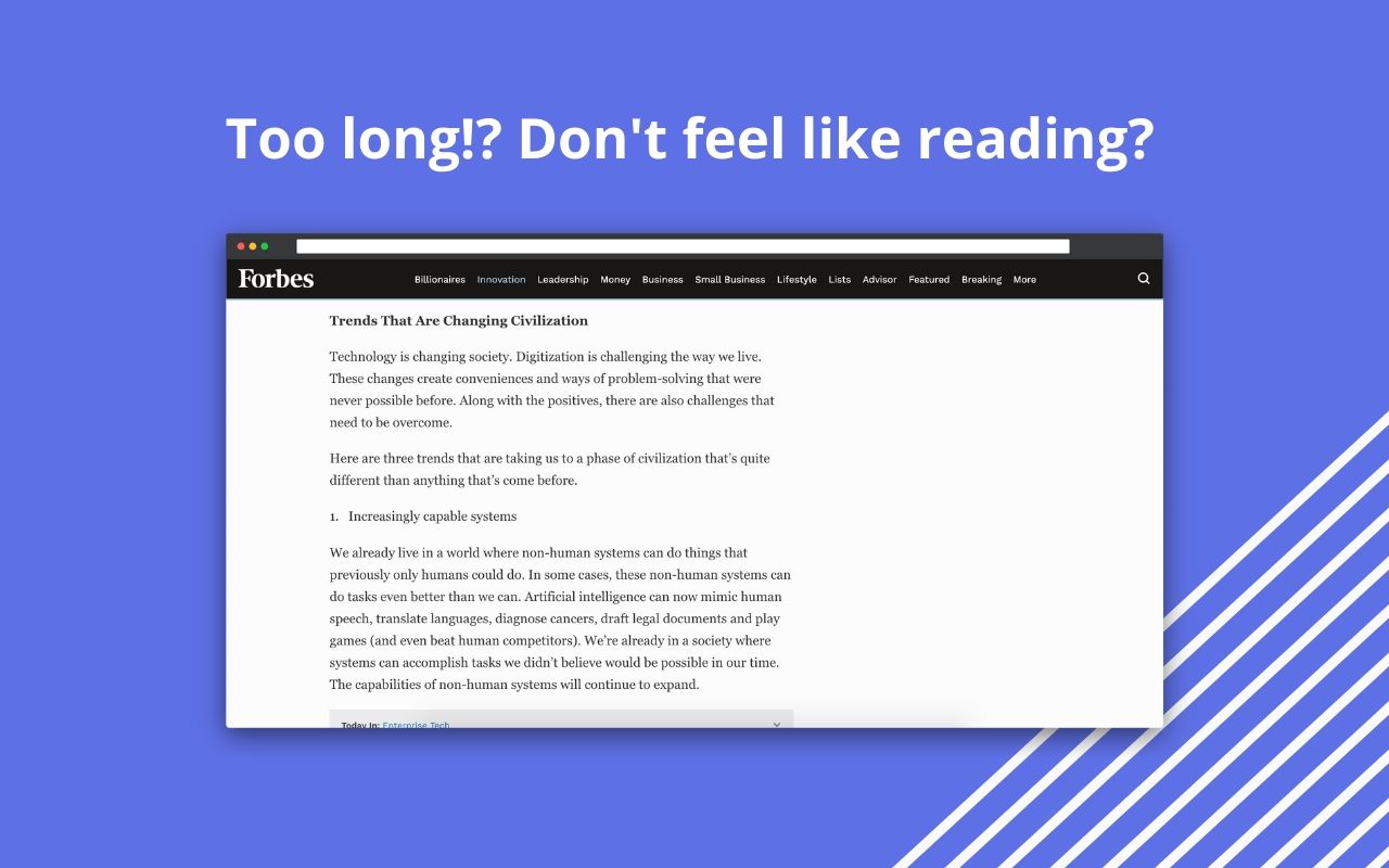 TLDR This - Free automatic text summary tool chrome谷歌浏览器插件_扩展第4张截图
