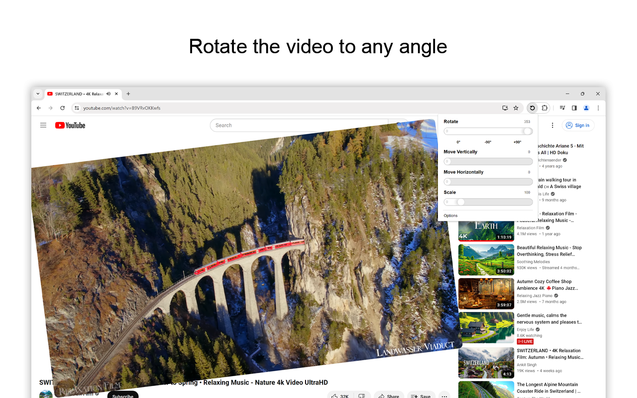 Rotate that Video Player chrome谷歌浏览器插件_扩展第1张截图