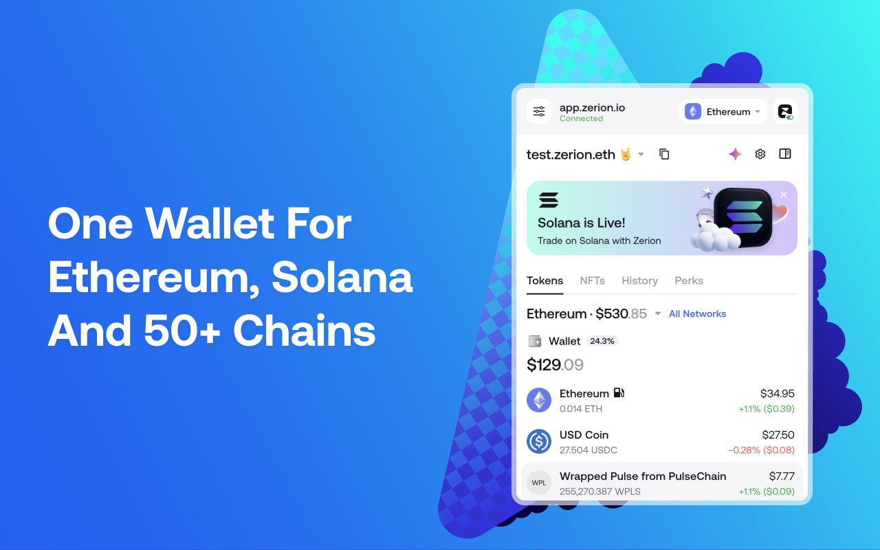 Zerion Wallet: Crypto & DeFi chrome谷歌浏览器插件_扩展第4张截图