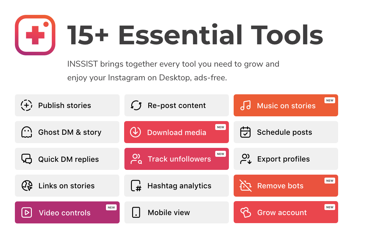 INSSIST | Instagram 网页客户端 chrome谷歌浏览器插件_扩展第5张截图