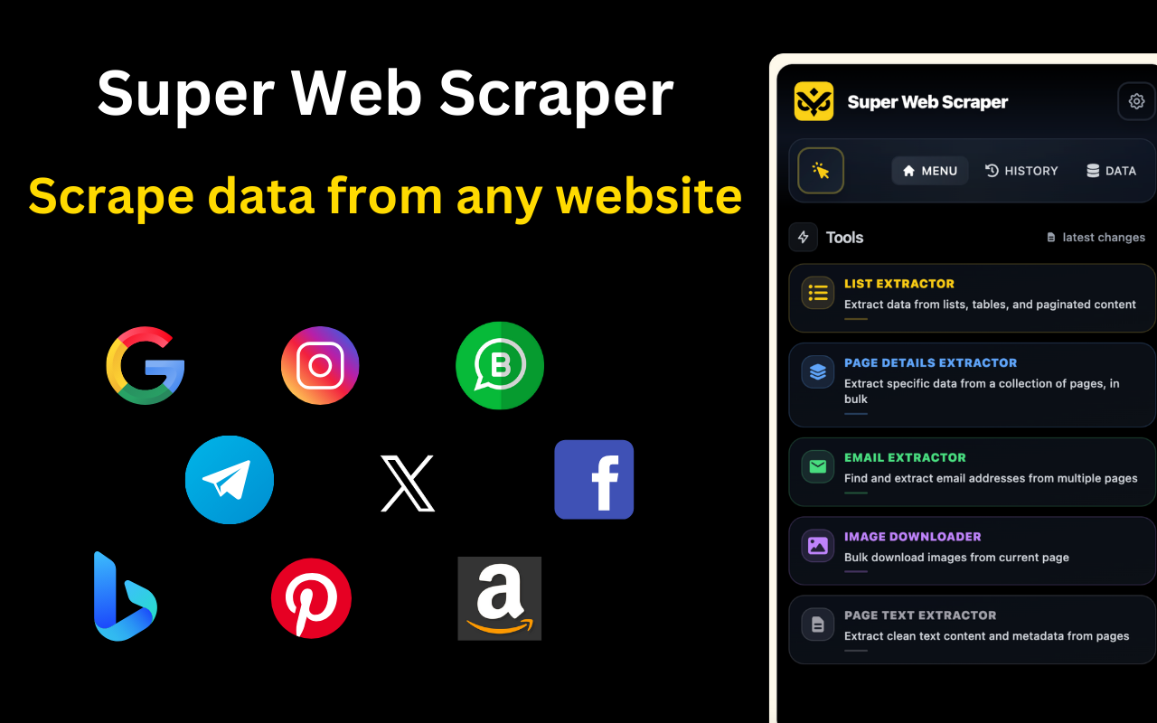 Super Web Scraper chrome谷歌浏览器插件_扩展第1张截图