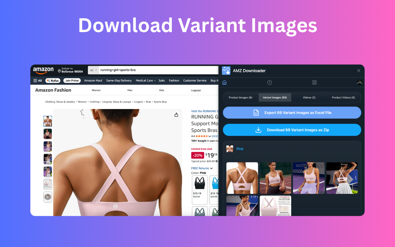 AMZ Downloader - Amazon Videos and Images Downloader chrome谷歌浏览器插件_扩展第3张截图