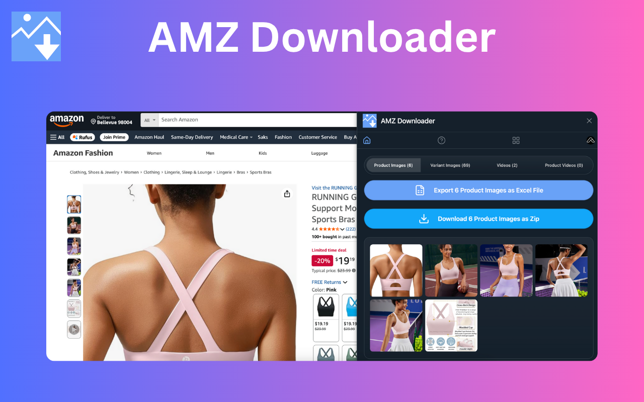 AMZ Downloader - Amazon Videos and Images Downloader chrome谷歌浏览器插件_扩展第4张截图