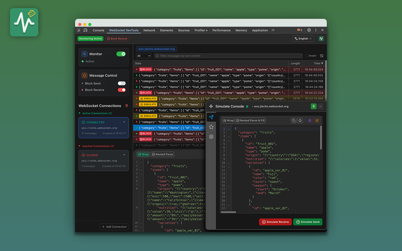 WebSocket DevTools chrome谷歌浏览器插件_扩展第4张截图