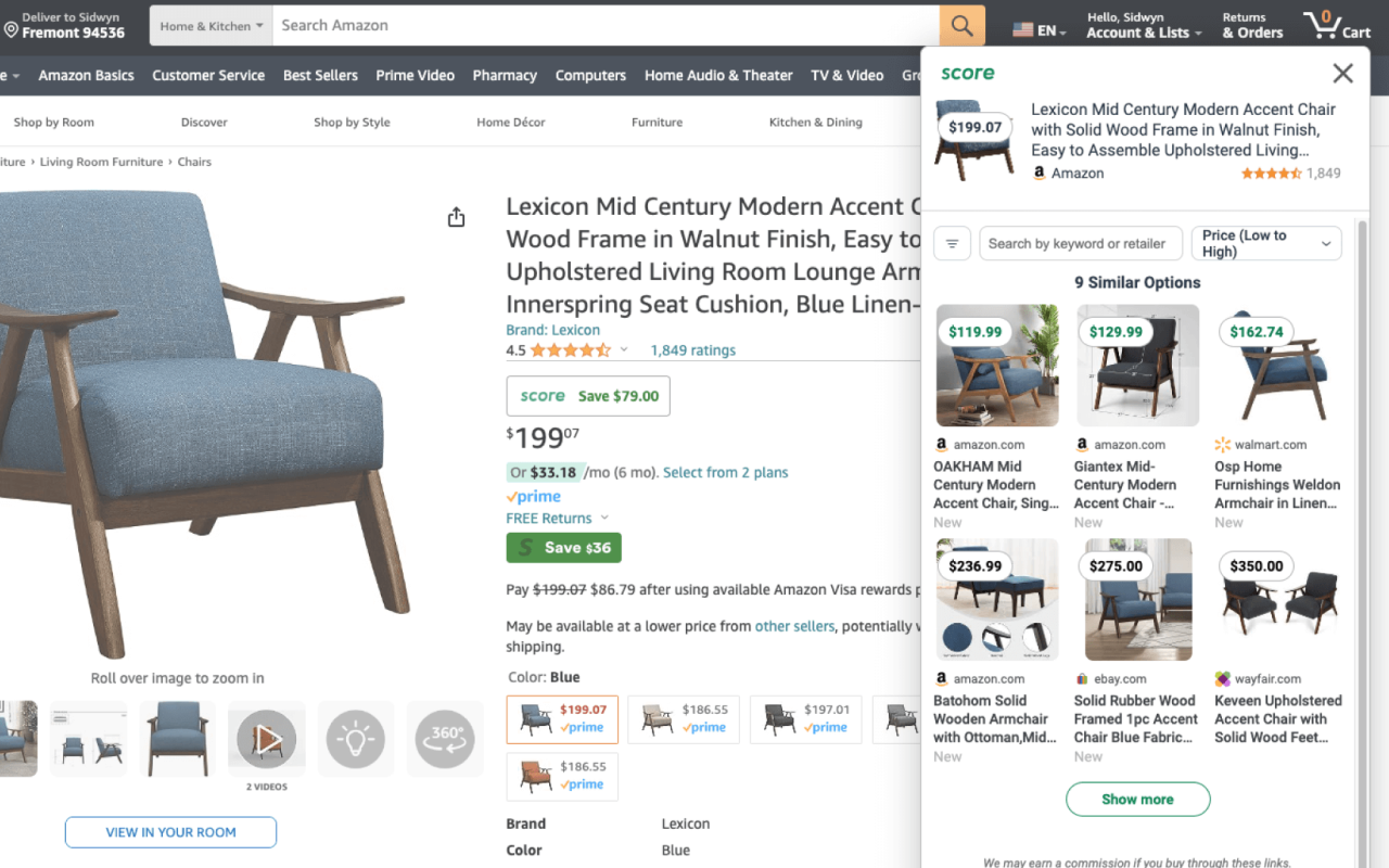 Score App - Compare prices as you shop. chrome谷歌浏览器插件_扩展第2张截图
