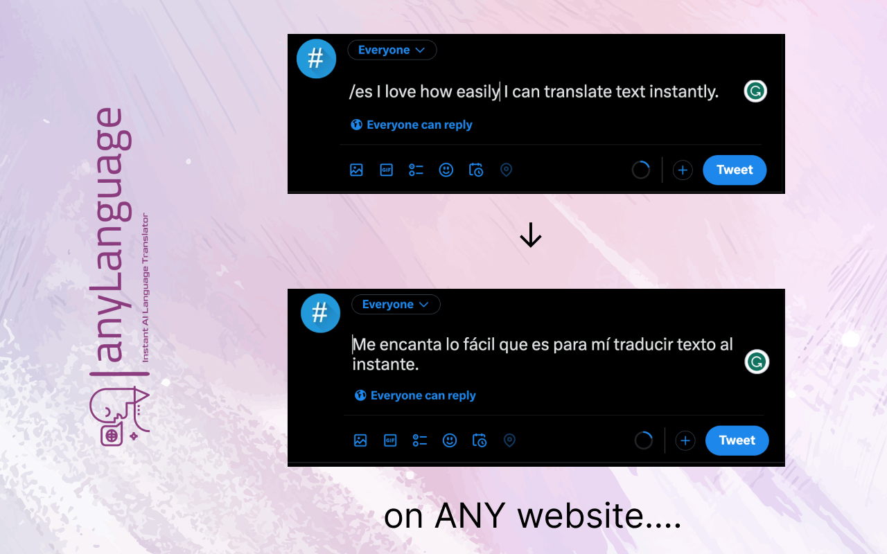 anyLanguage.ai - Instant Language Translator chrome谷歌浏览器插件_扩展第3张截图