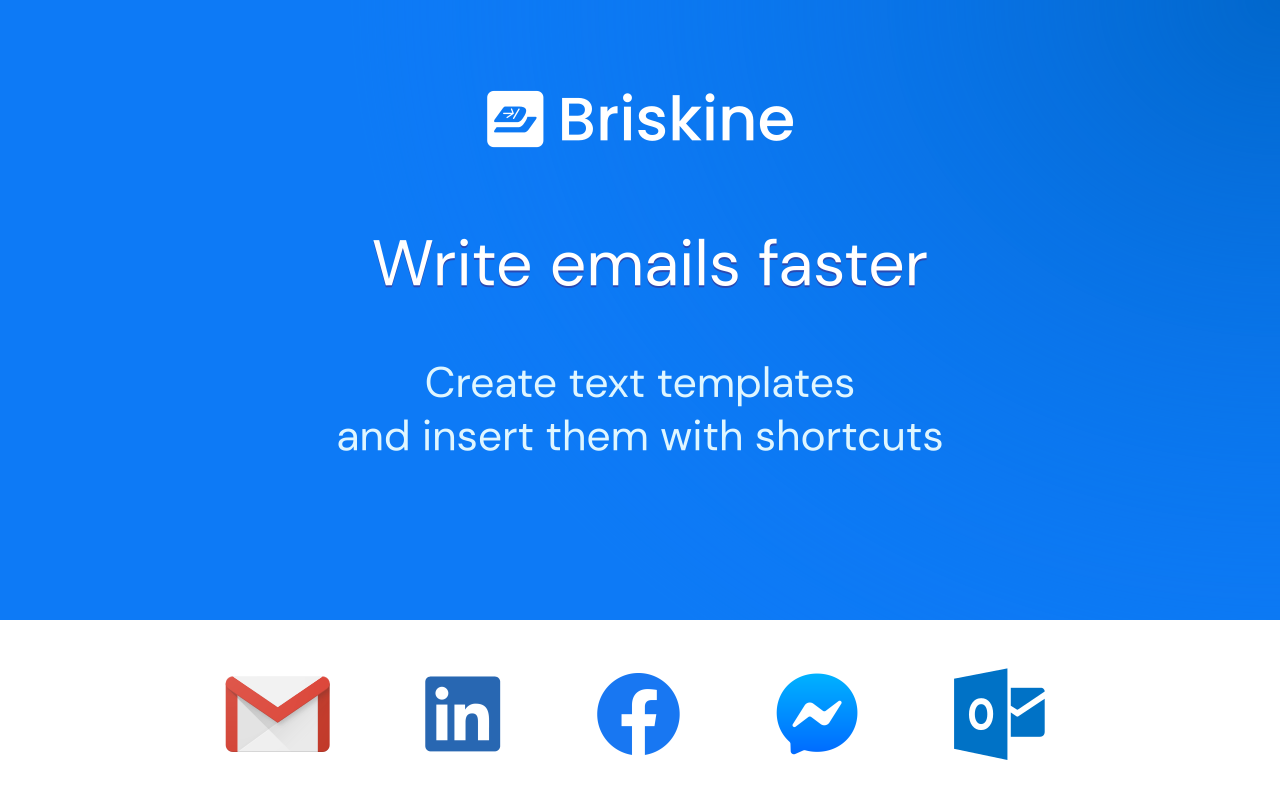 Briskine: Email templates for Gmail™ chrome谷歌浏览器插件_扩展第2张截图