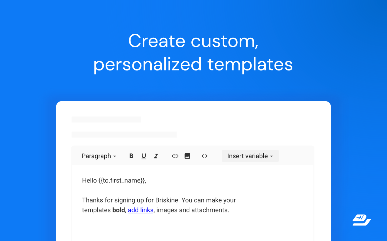 Briskine: Email templates for Gmail™ chrome谷歌浏览器插件_扩展第4张截图