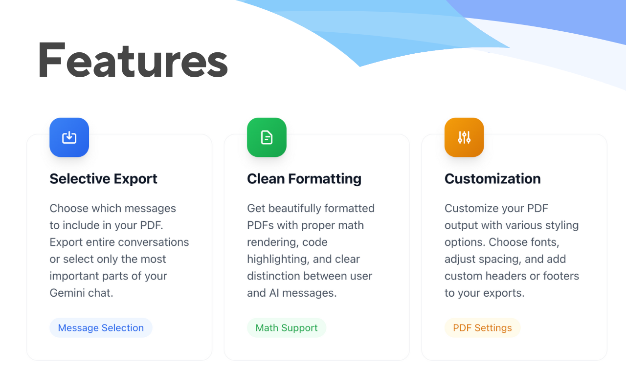 Gemini to PDF chrome谷歌浏览器插件_扩展第2张截图