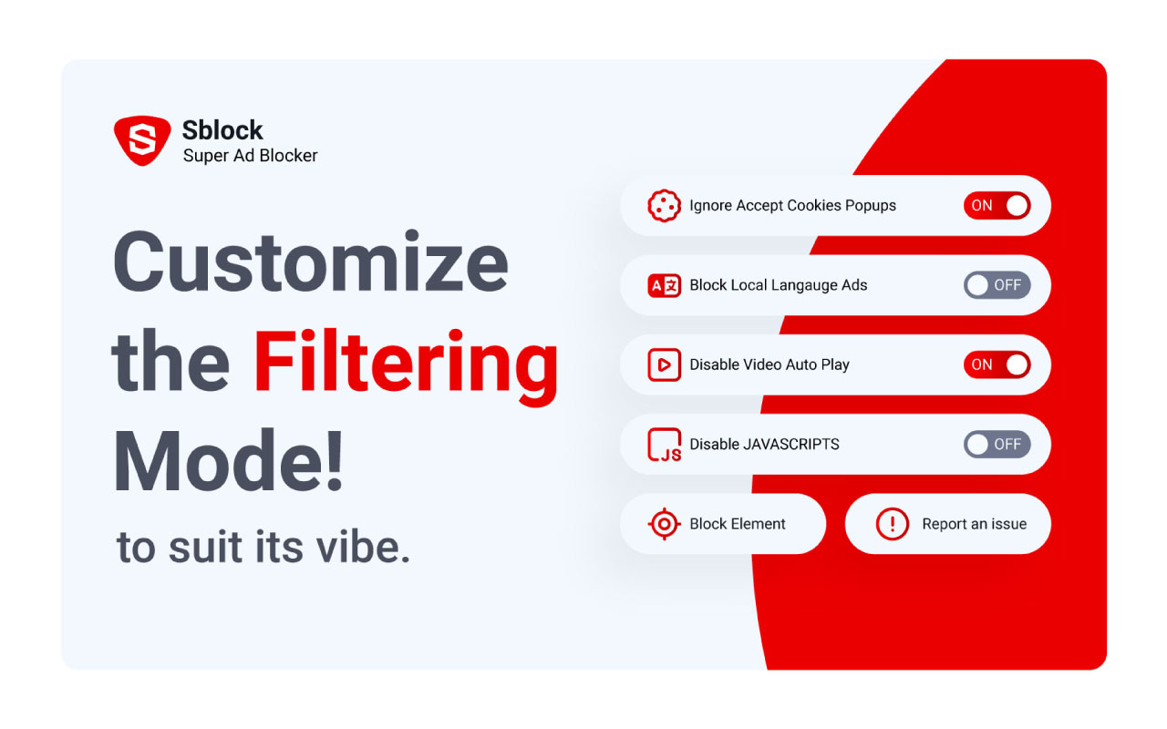 SBlock - 超级广告拦截器 chrome谷歌浏览器插件_扩展第2张截图