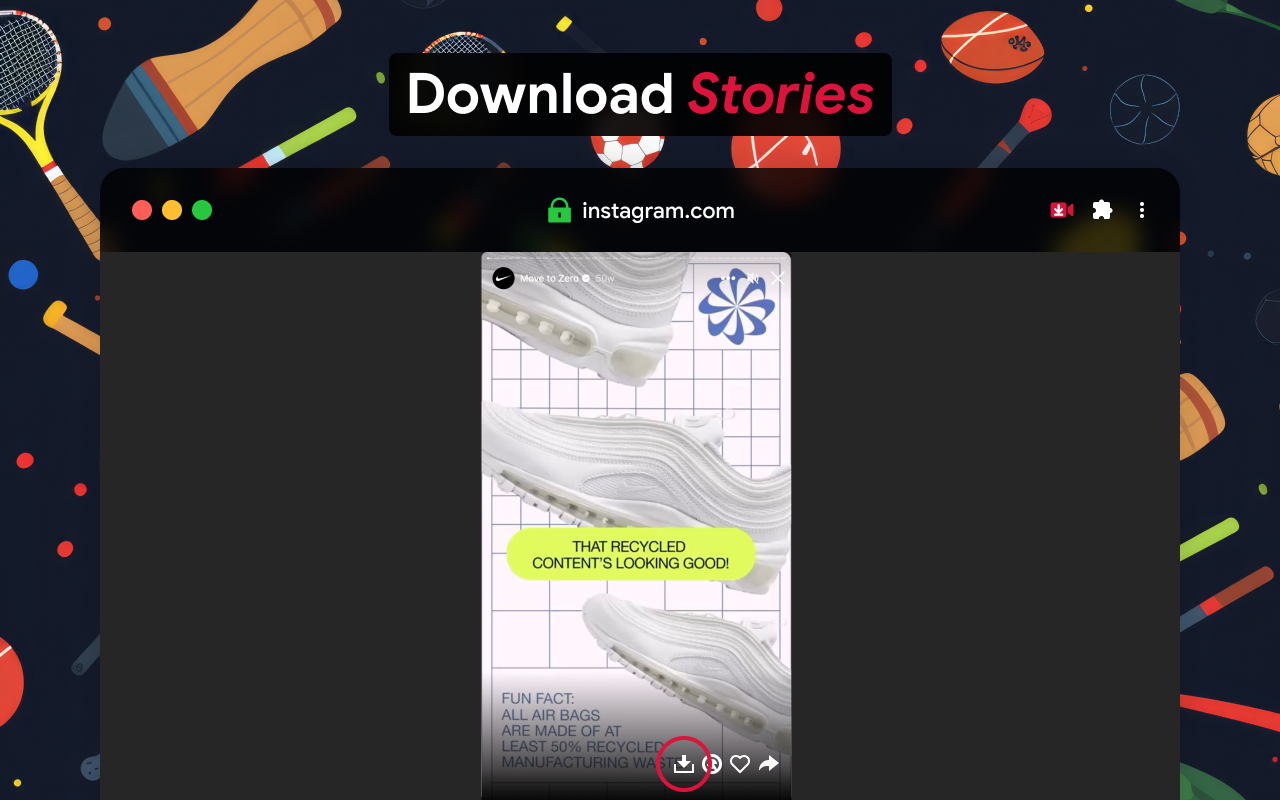 Instagram上快速保存和转发 chrome谷歌浏览器插件_扩展第2张截图