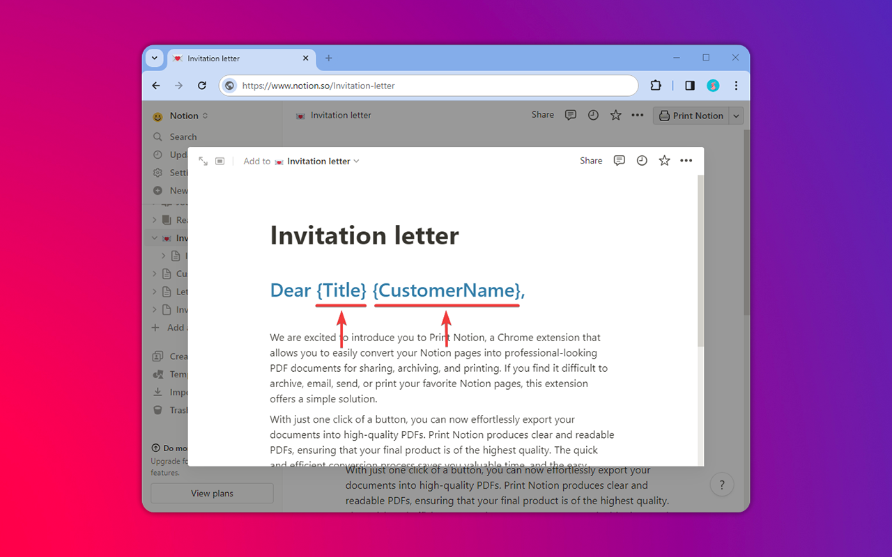 Print Notion chrome谷歌浏览器插件_扩展第4张截图