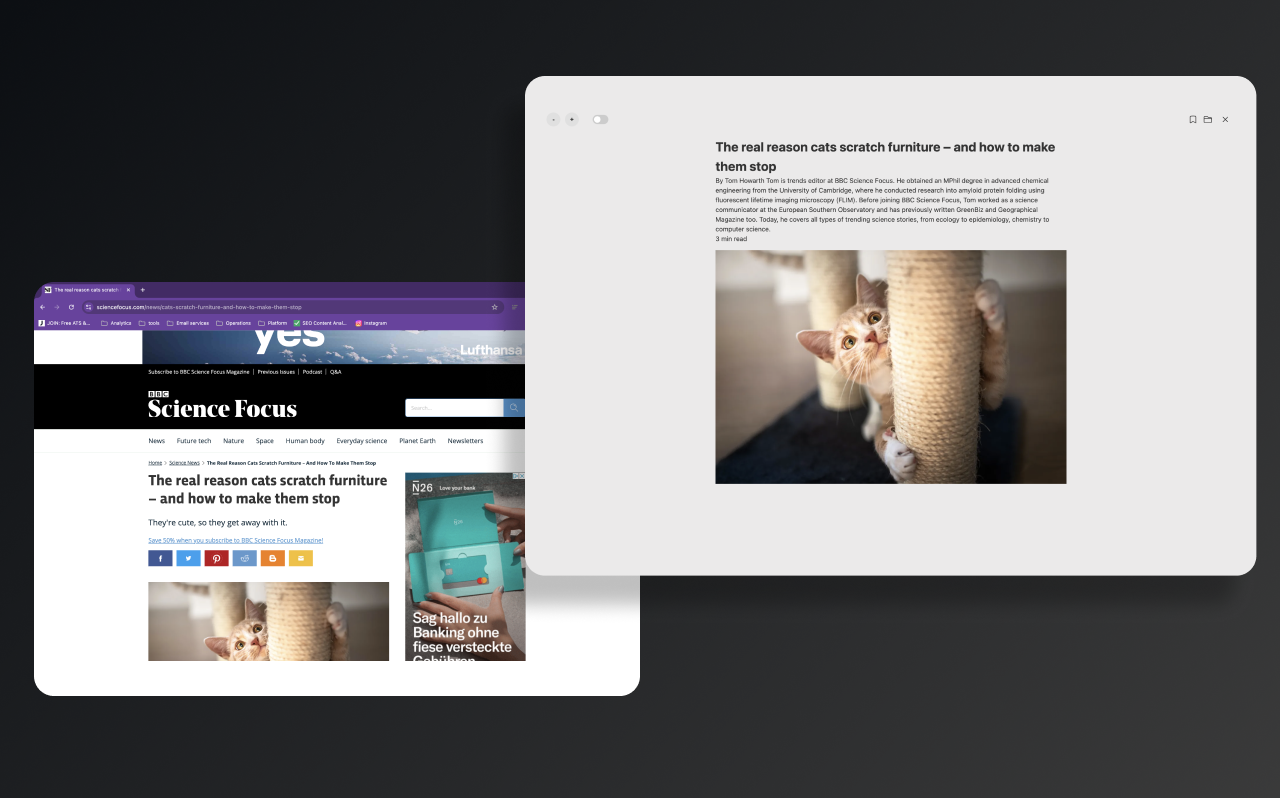Reader Mode - Natural Reader and dark mode chrome谷歌浏览器插件_扩展第1张截图