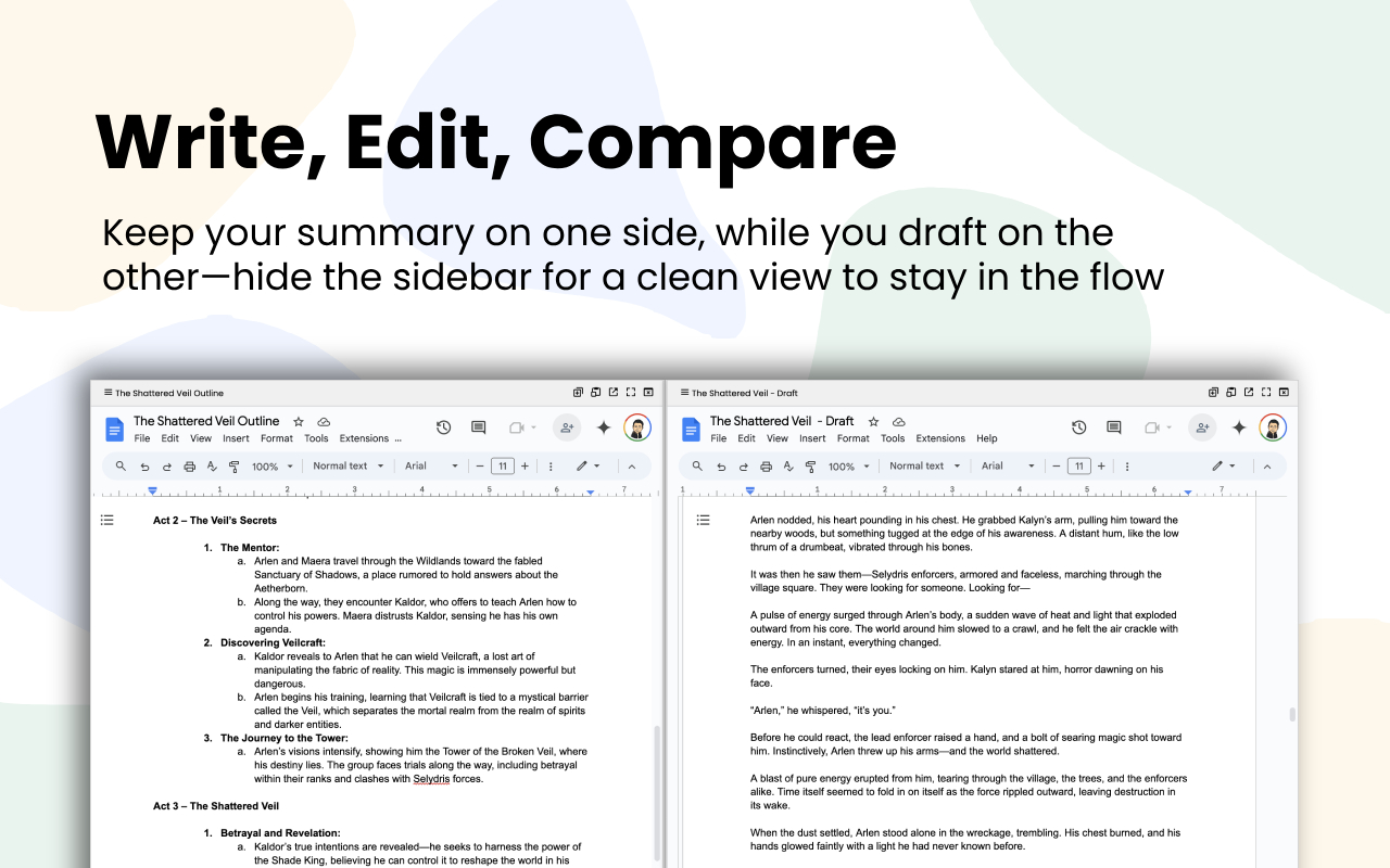 Google Docs SplitView chrome谷歌浏览器插件_扩展第2张截图