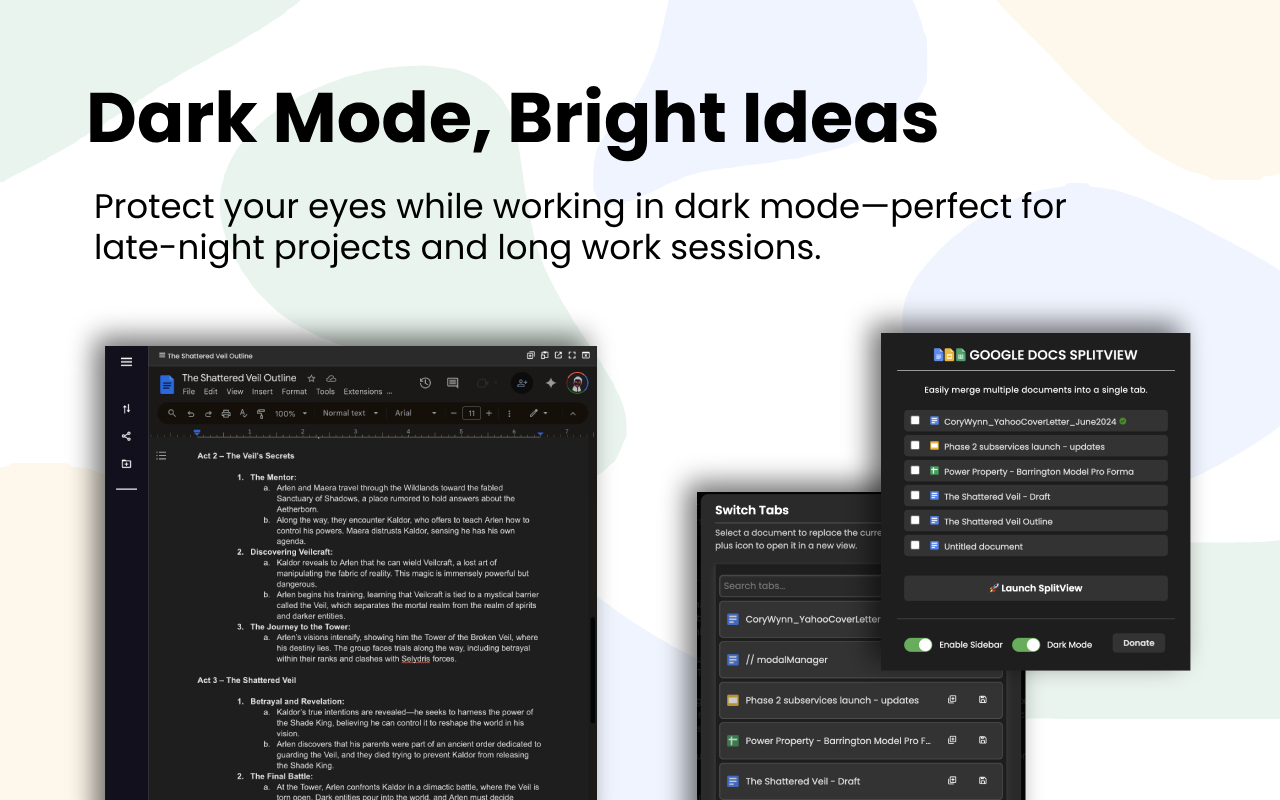 Google Docs SplitView chrome谷歌浏览器插件_扩展第5张截图