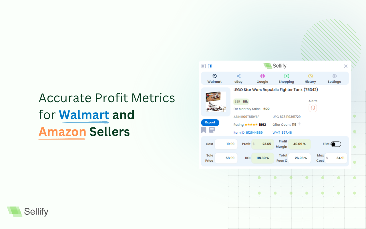 Sellify - Amazon & Walmart Seller Insights chrome谷歌浏览器插件_扩展第5张截图