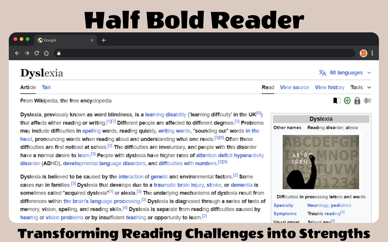 Half Bold Chrome 扩展 chrome谷歌浏览器插件_扩展第2张截图